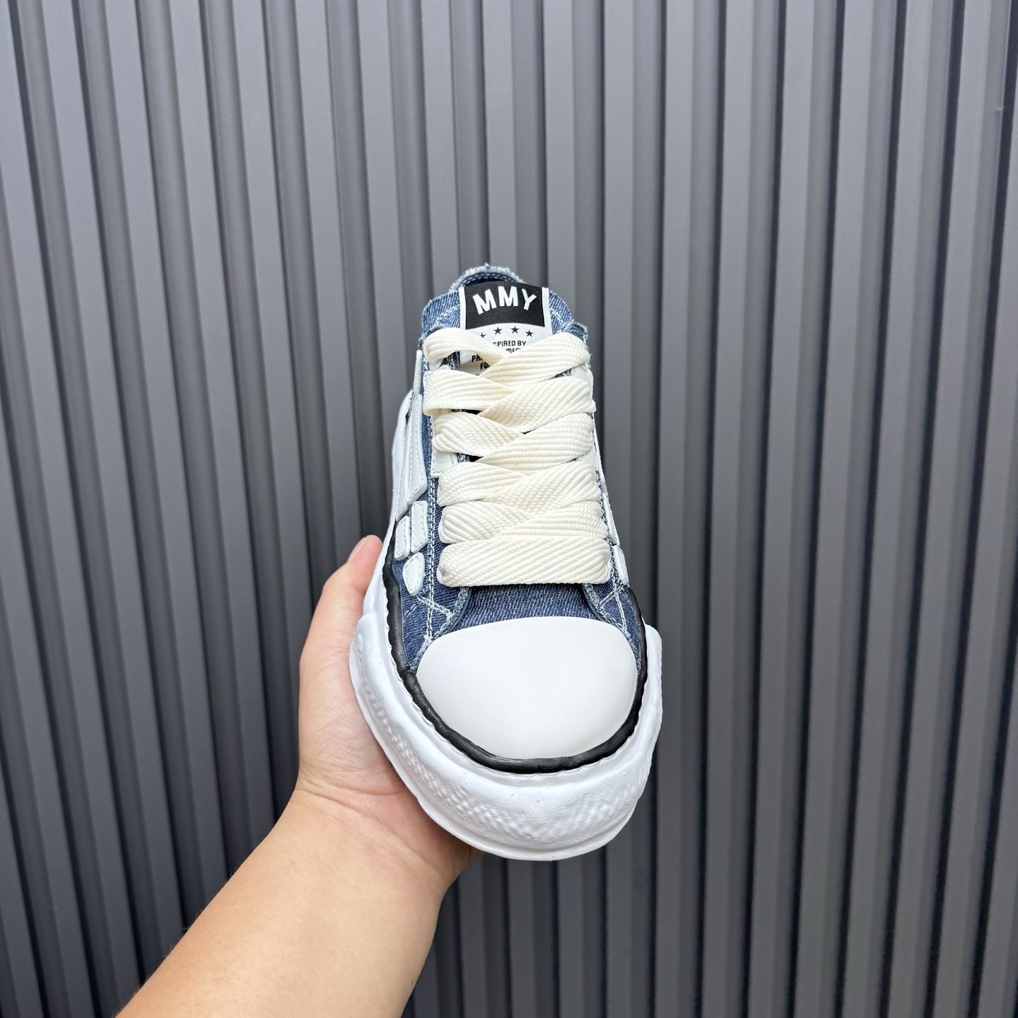 AMIRI MMY Bones x Maison MIHARA YASUHIRO Denim Blue - immagine 2