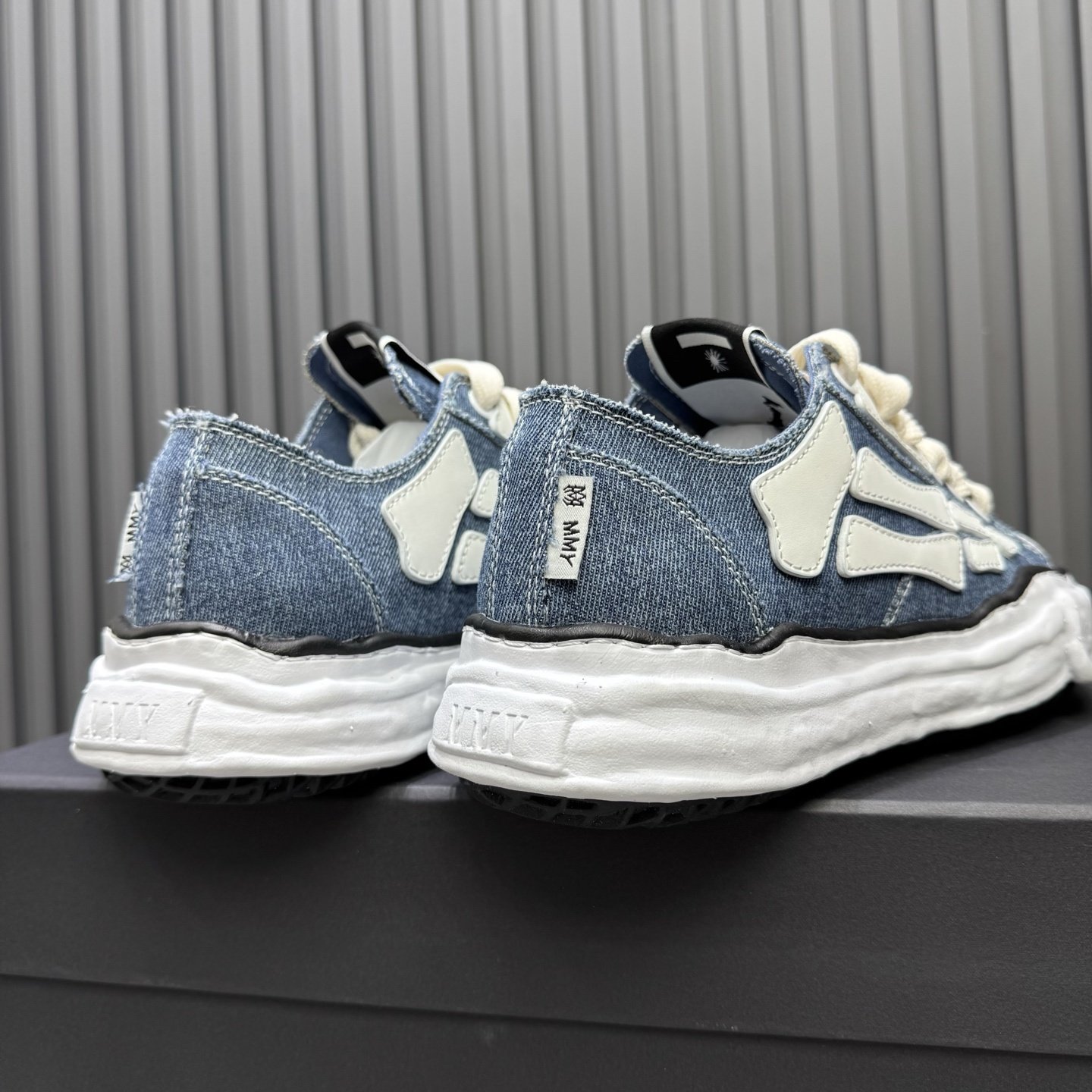 AMIRI MMY Bones x Maison MIHARA YASUHIRO Denim Blue - immagine 4
