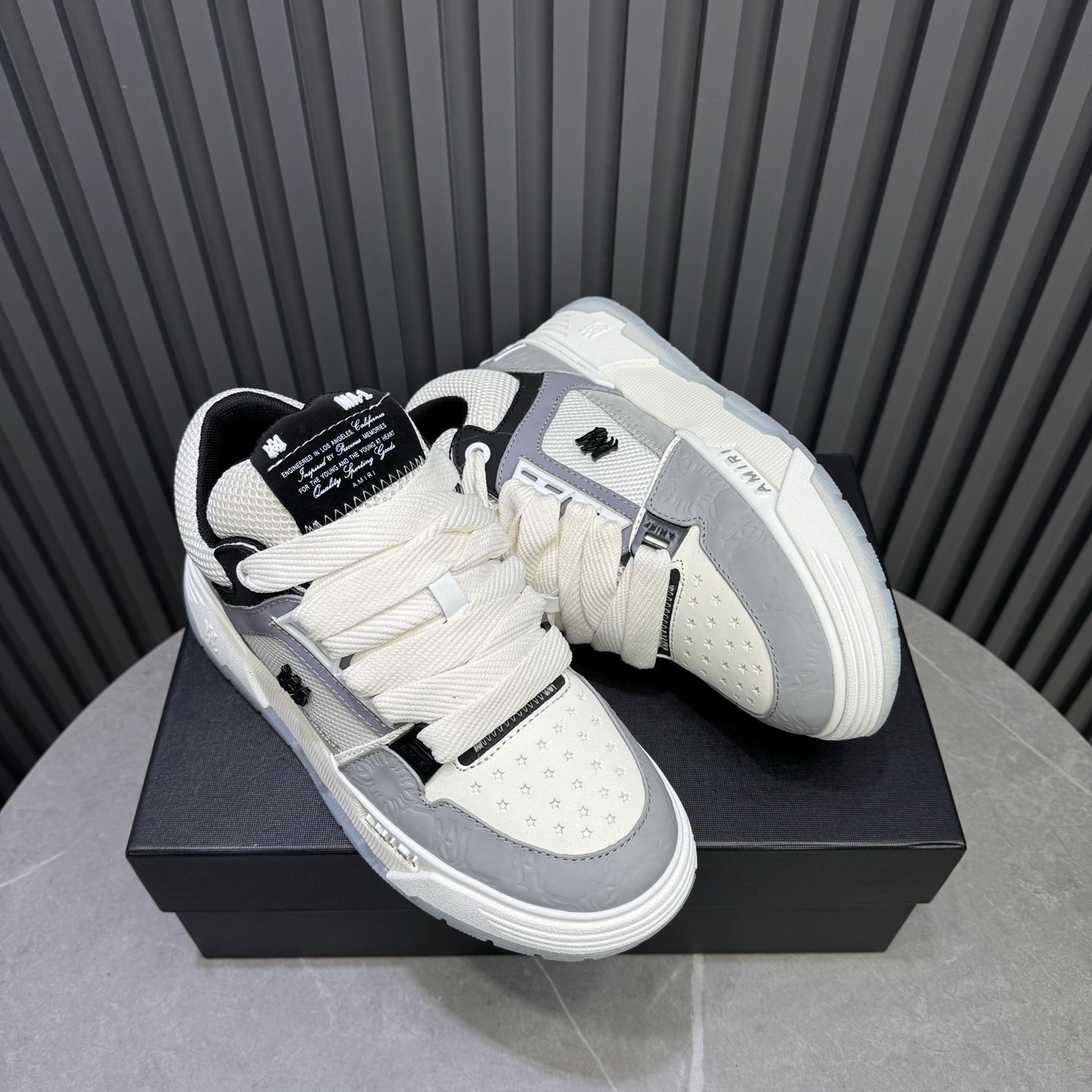 Amiri MA-1 Grey Quad Monogram Debossed - immagine 3