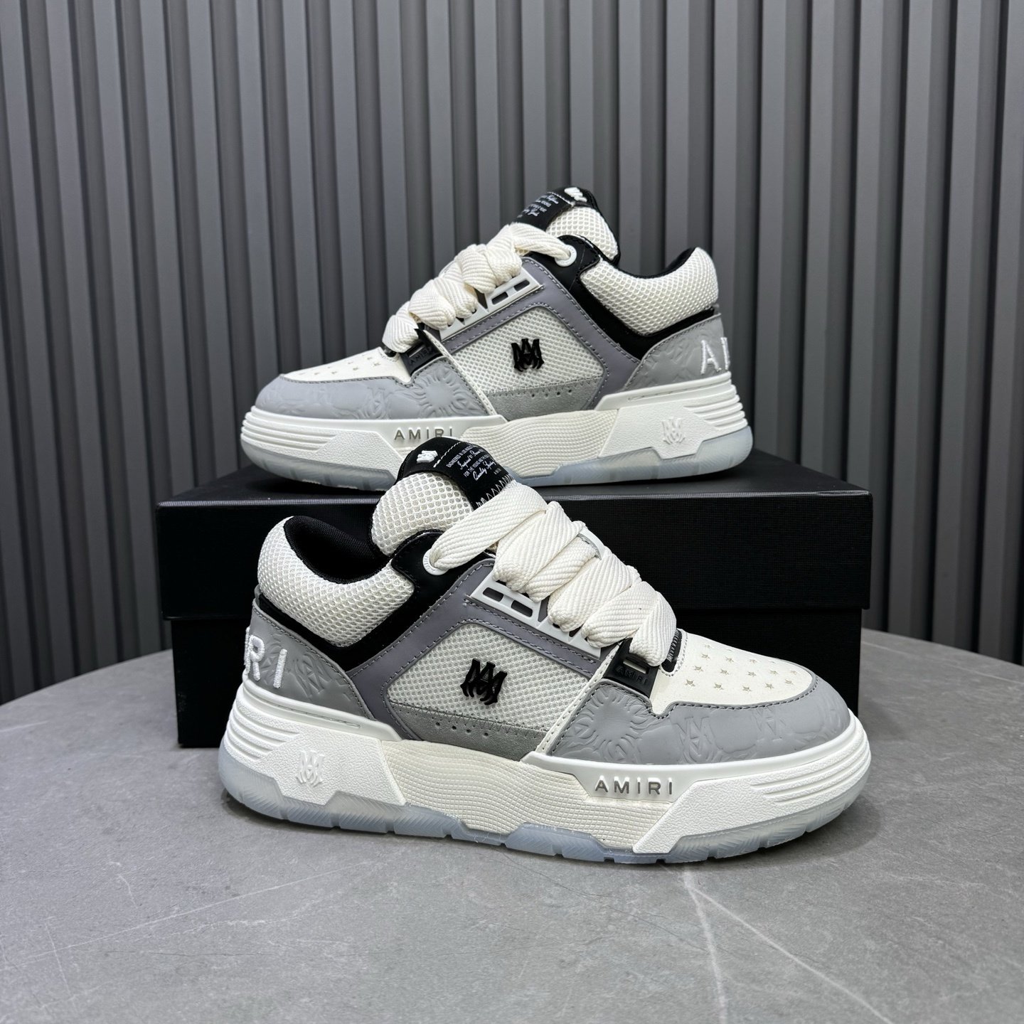 Amiri MA-1 Grey Quad Monogram Debossed - immagine 5
