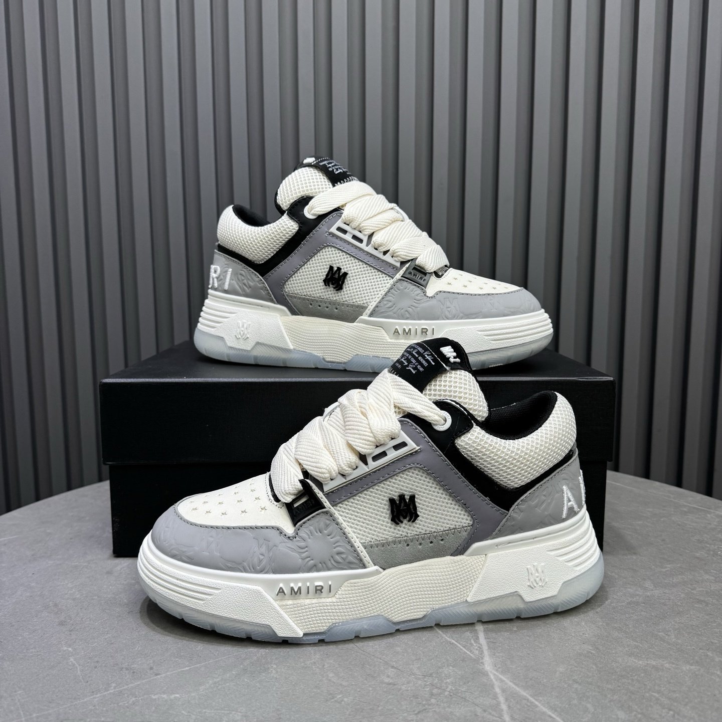 Amiri MA-1 Grey Quad Monogram Debossed - immagine 6