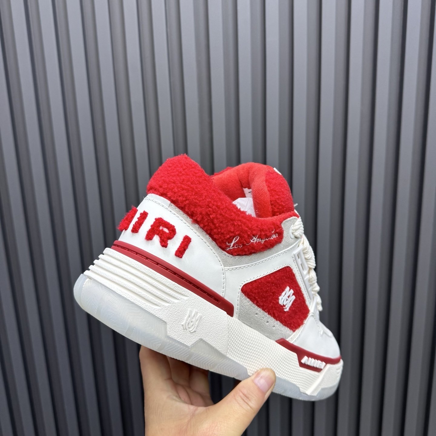 Amiri MA-1 Varsity White Red - immagine 2