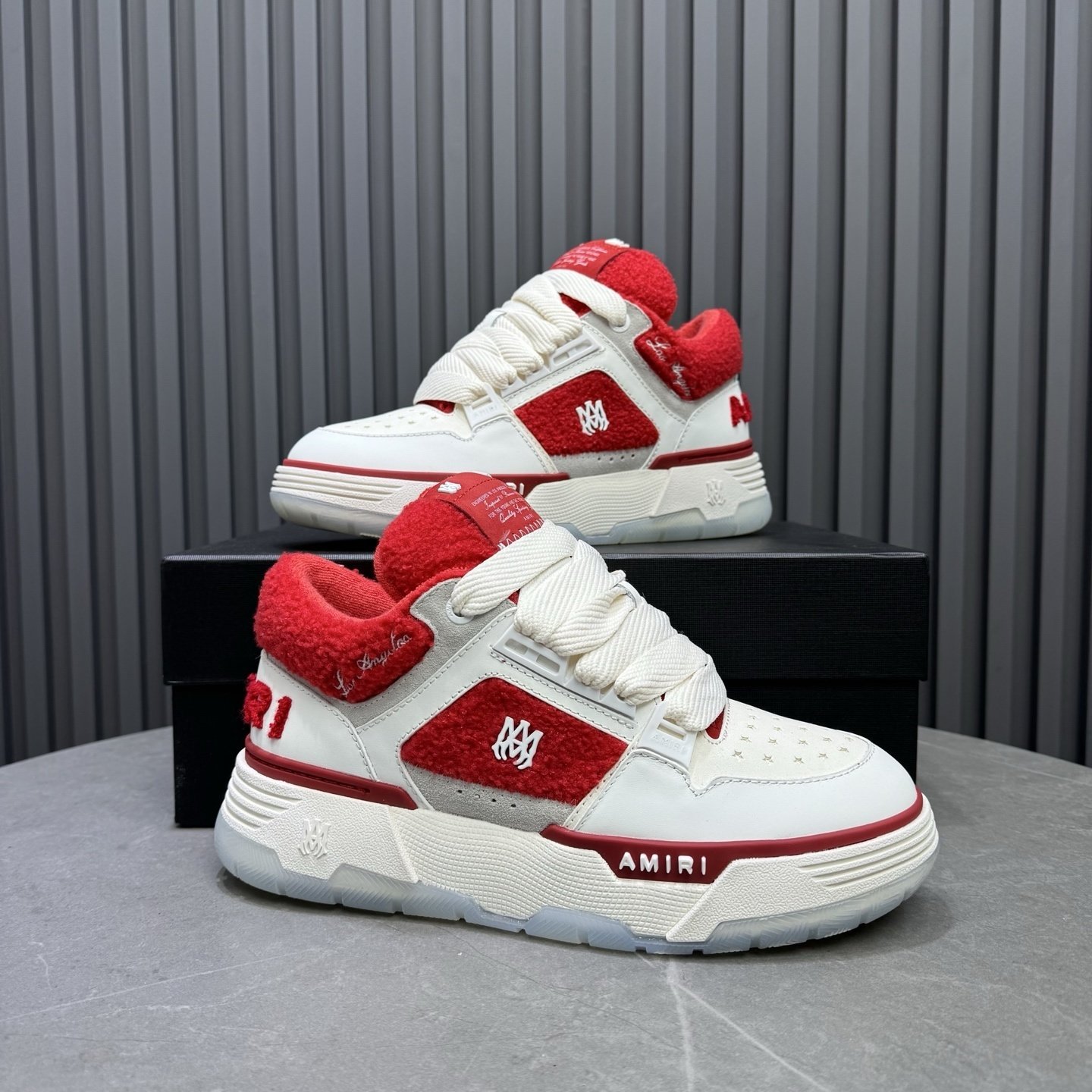 Amiri MA-1 Varsity White Red - immagine 7