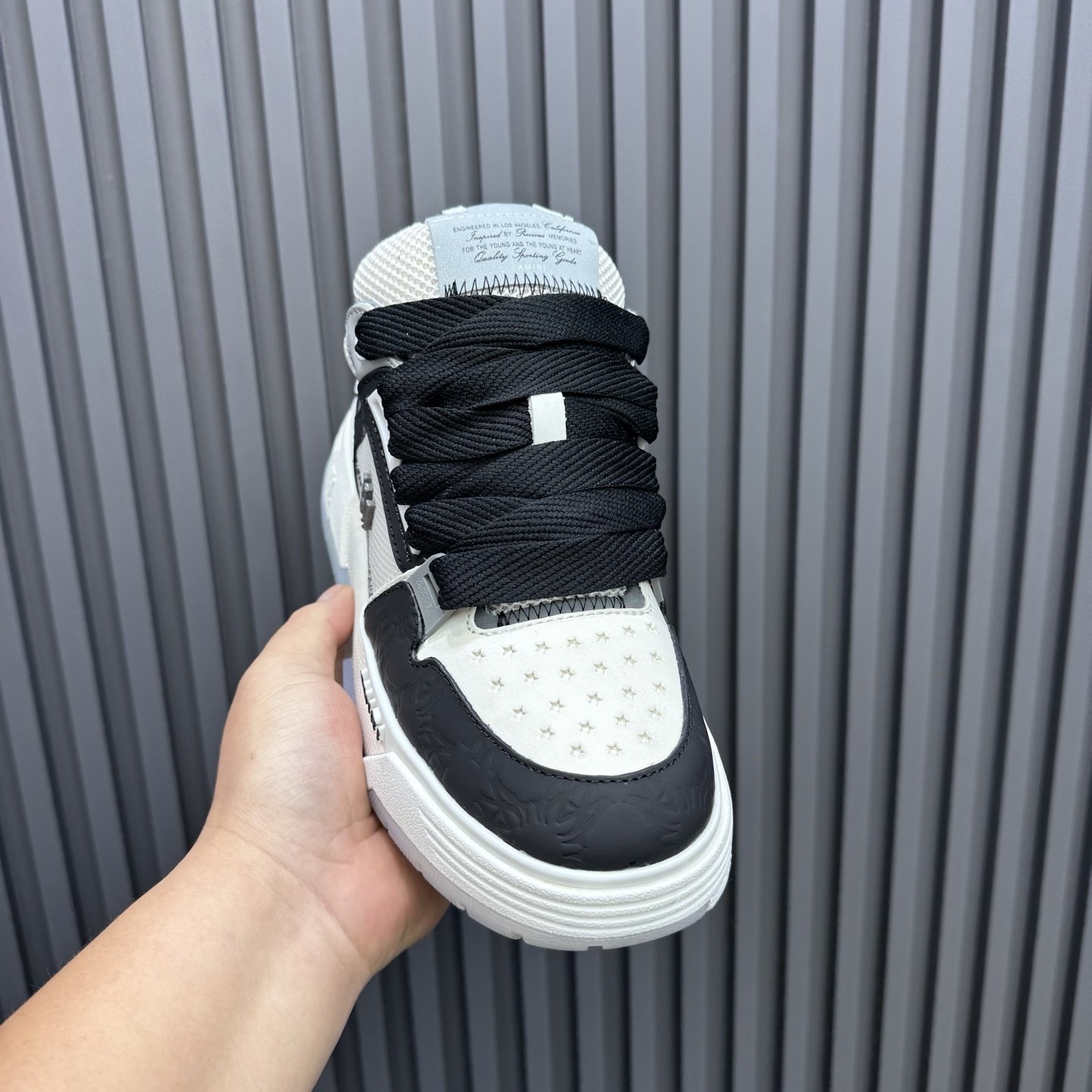 Amiri MA-1 White Black Quad Monogram Debossed - immagine 2