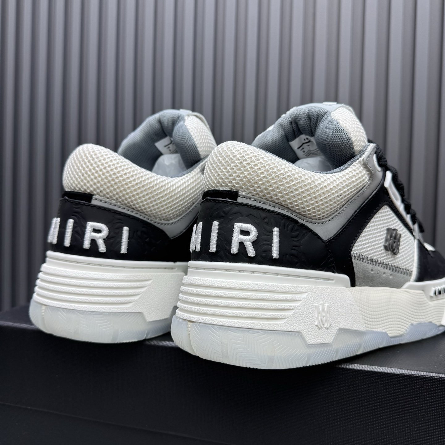 Amiri MA-1 White Black Quad Monogram Debossed - immagine 3