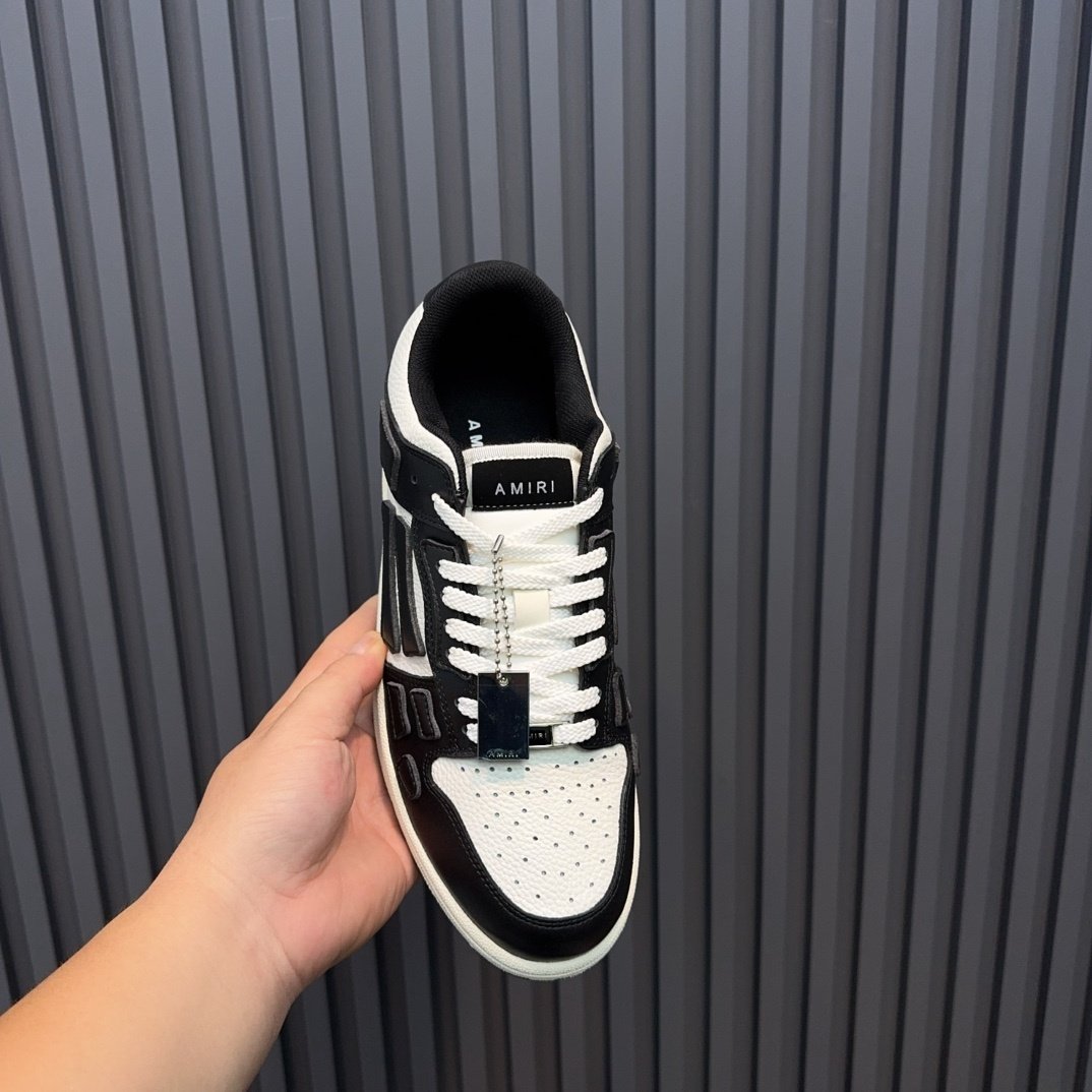 Amiri Skel Top Low Black Off White - immagine 3