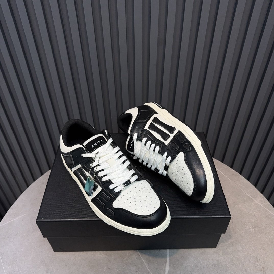 Amiri Skel Top Low Black Off White - immagine 4