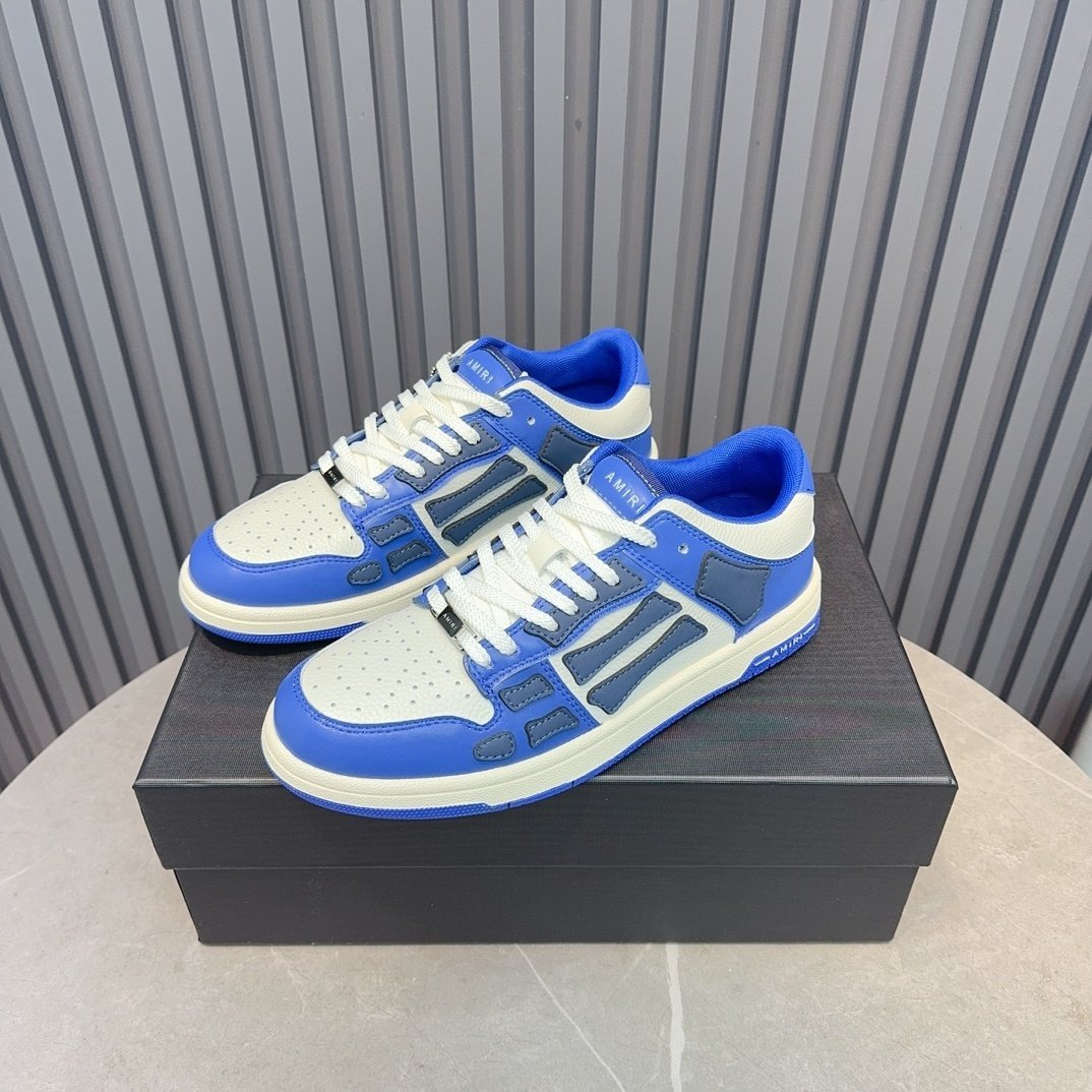 Amiri Skel Top Low Blue White - immagine 3