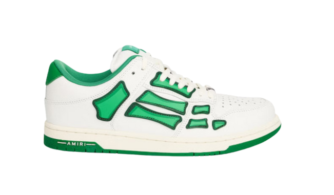 Amiri Skel Top Low White Green