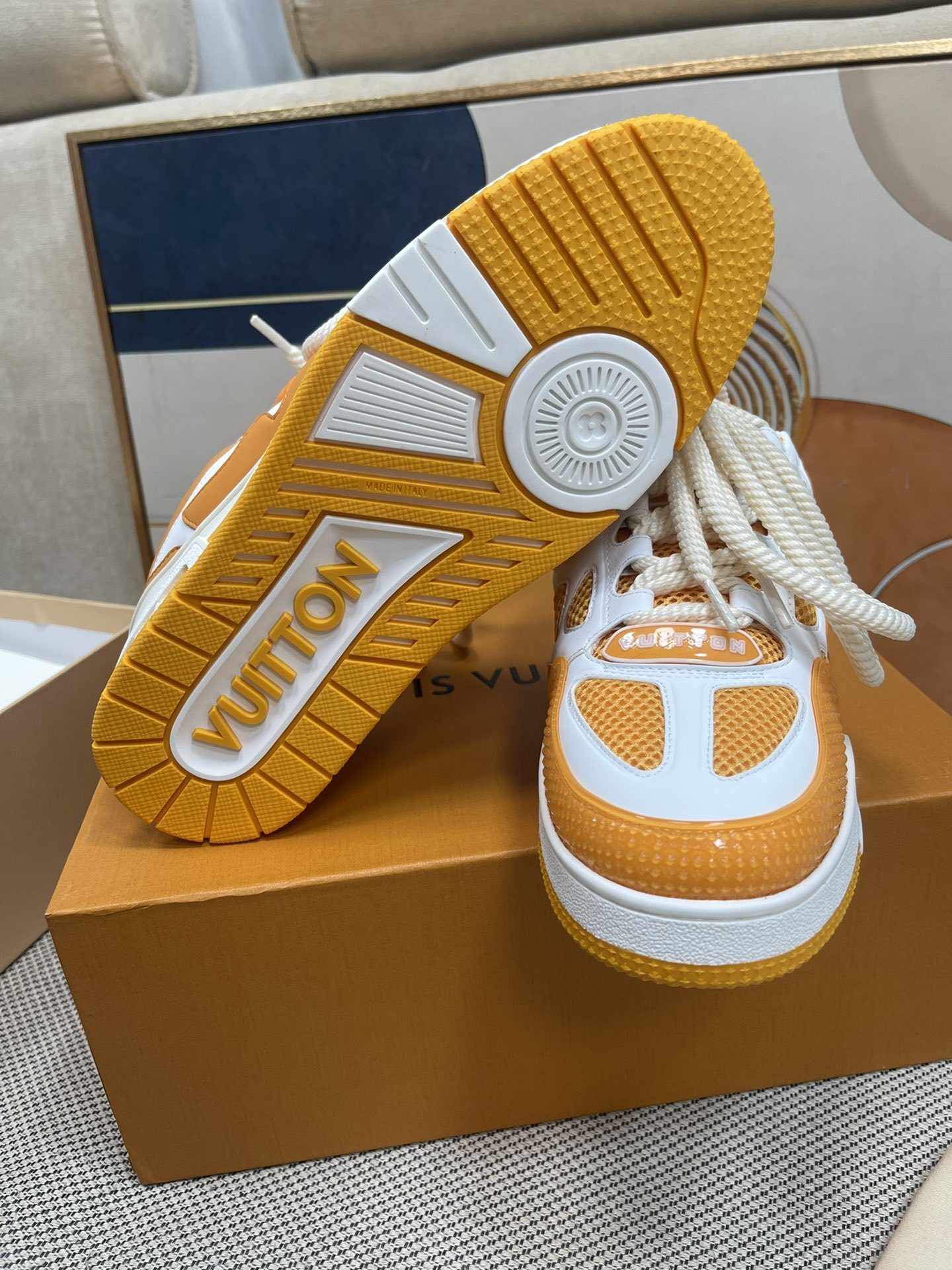 LV Skate Yellow White - immagine 3