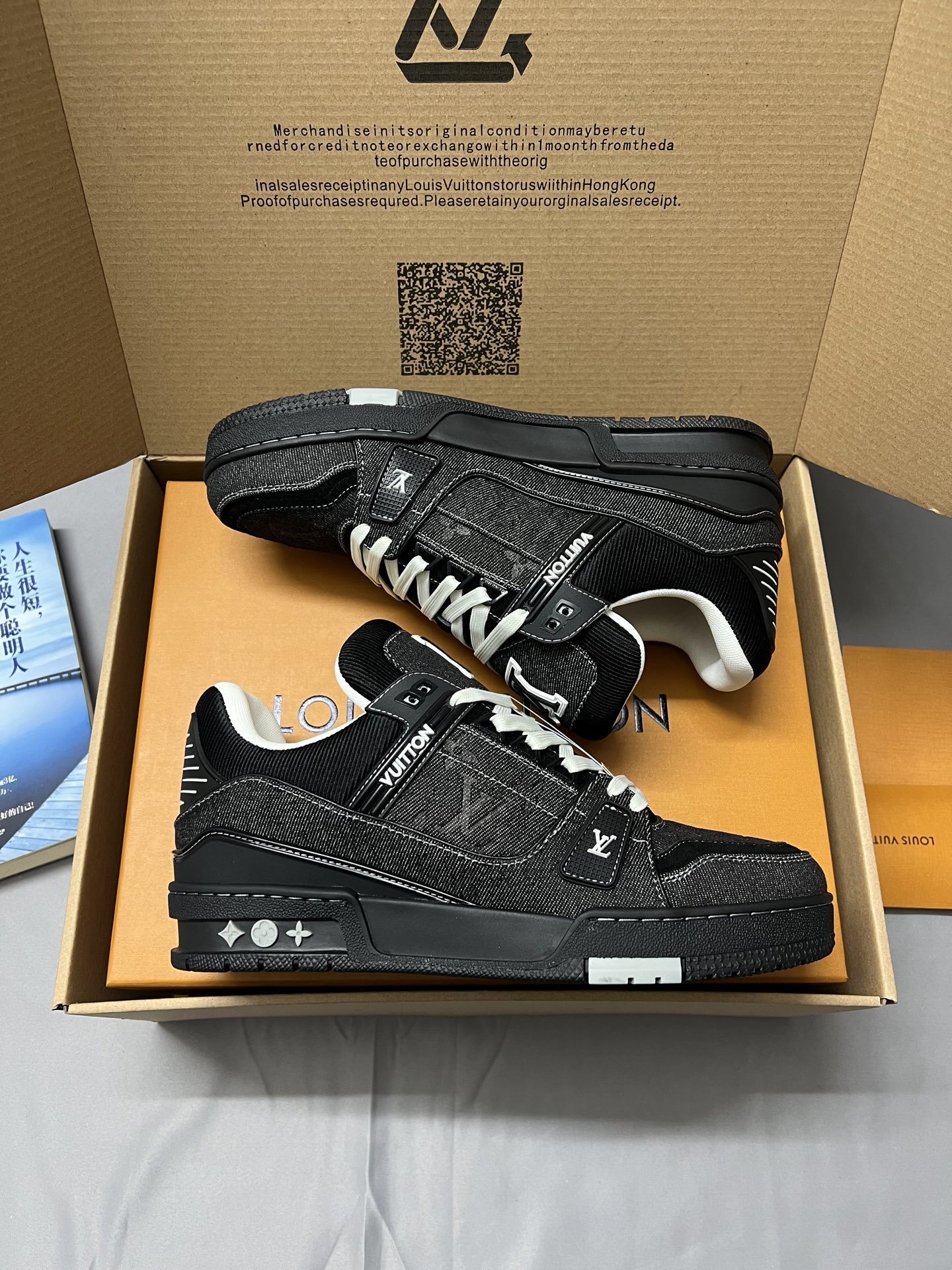 LV Trainer Denim Black - immagine 6