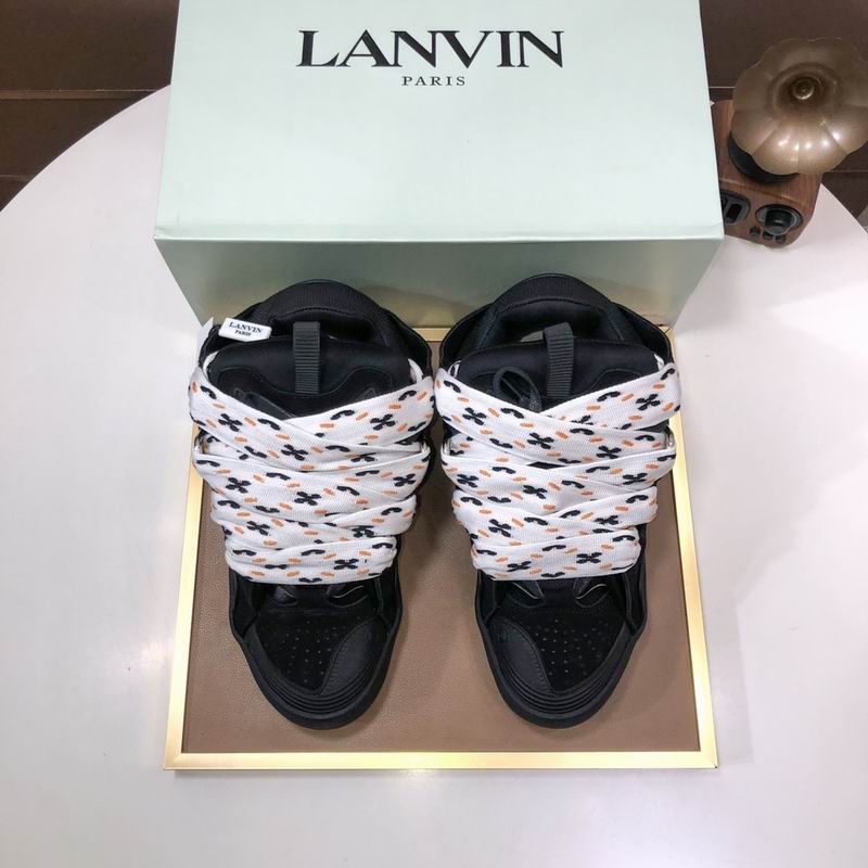 Lanvin Leather Curb Black White - immagine 2