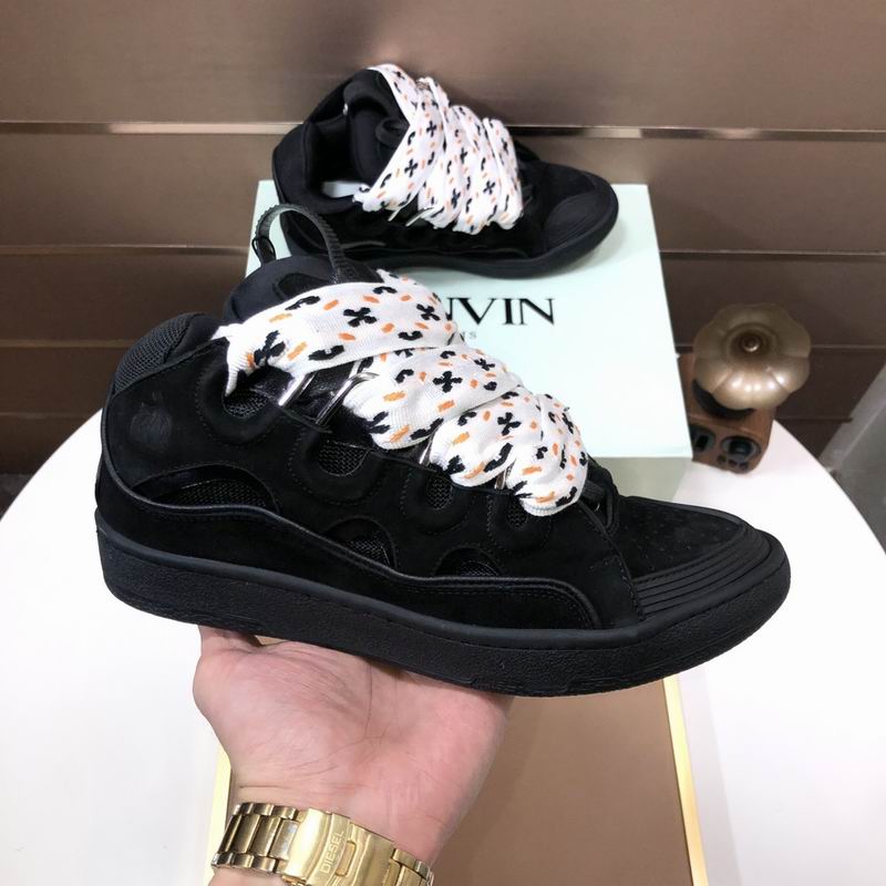 Lanvin Leather Curb Black White - immagine 3