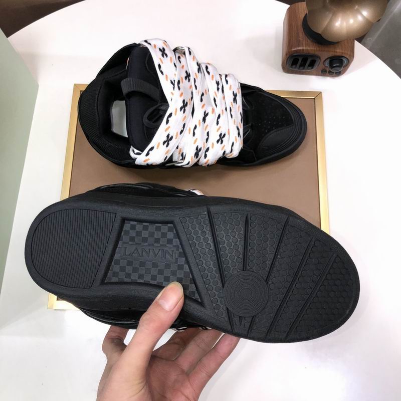 Lanvin Leather Curb Black White - immagine 7