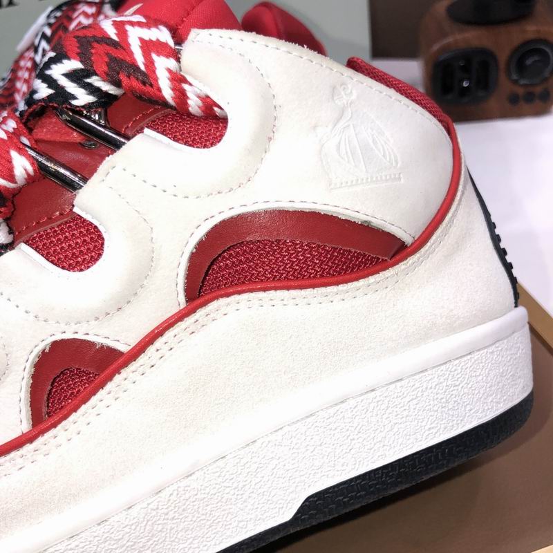 Lanvin Leather Curb White Red - immagine 7
