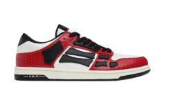 Amiri Skel Top Low Black Red Snake Effect