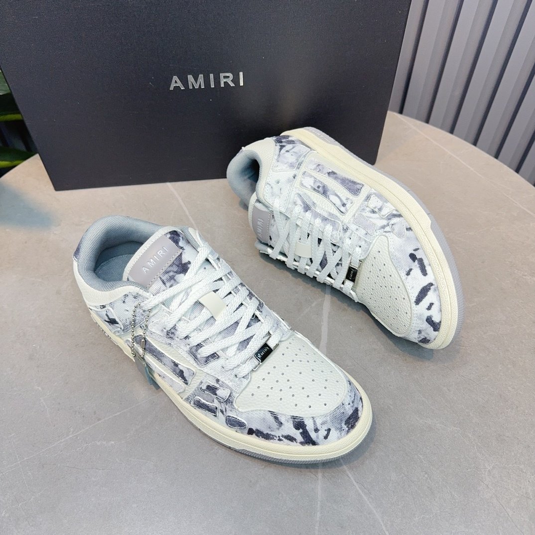 Amiri Skel Top Low Grey Tye Dye - immagine 4