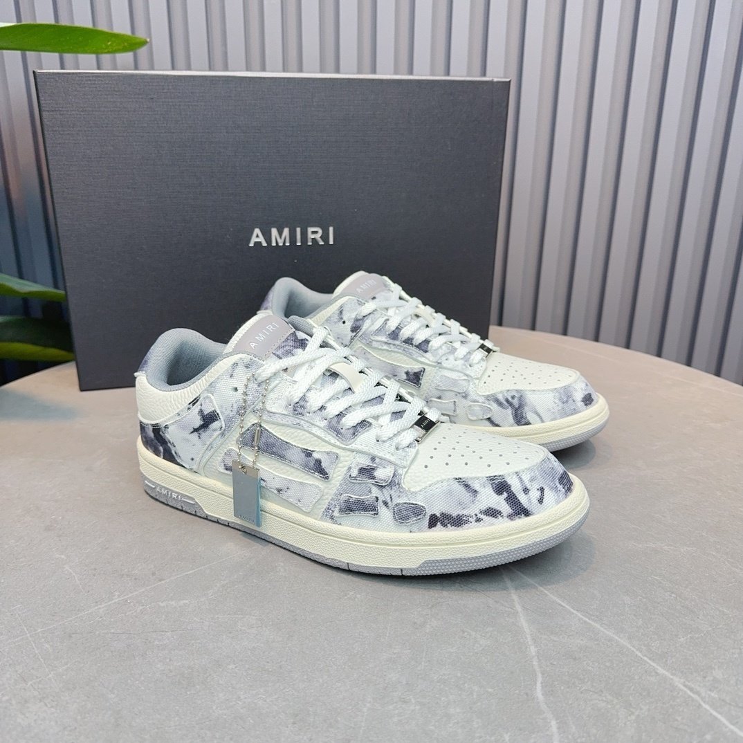 Amiri Skel Top Low Grey Tye Dye - immagine 6