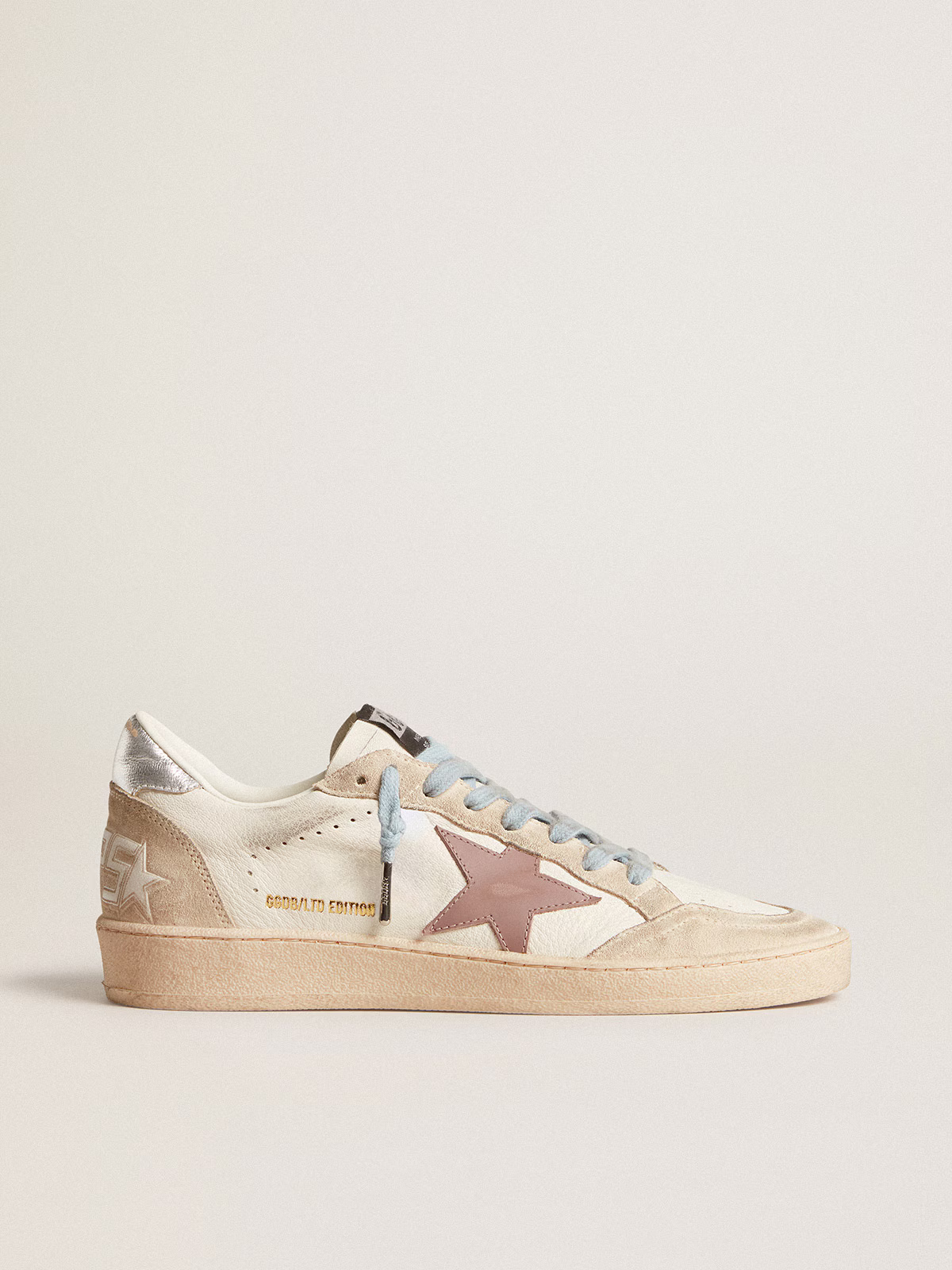 Golden Goose Ball Star LTD "Mauve Star / Pearl Suede / Silver Heel" - immagine 2