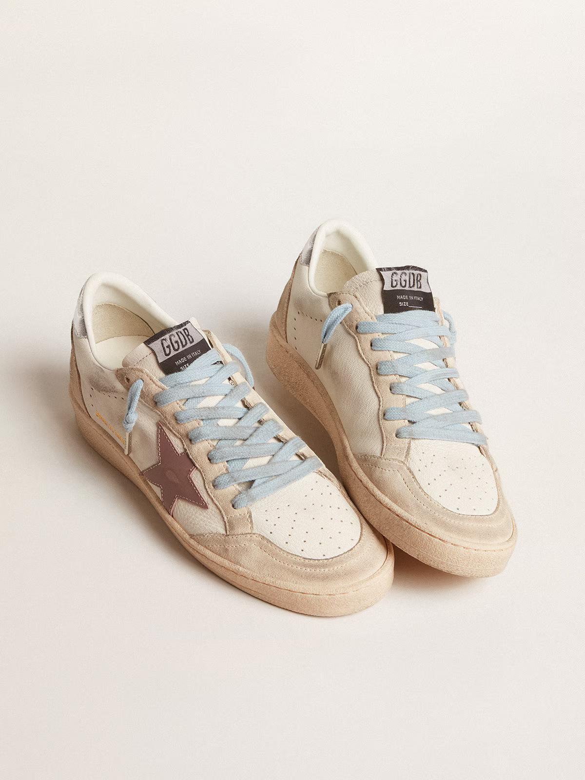 Golden Goose Ball Star LTD "Mauve Star / Pearl Suede / Silver Heel" - immagine 3