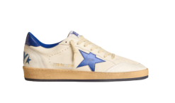 Golden Goose Ball Star LTD Wishes "White Nappa / Bright Blue Star / Happy Day"