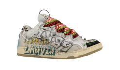 Lanvin Leather Curb Graffiti Spikes