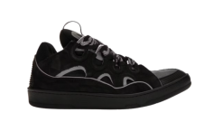 Lanvin Leather Curb Black Grey