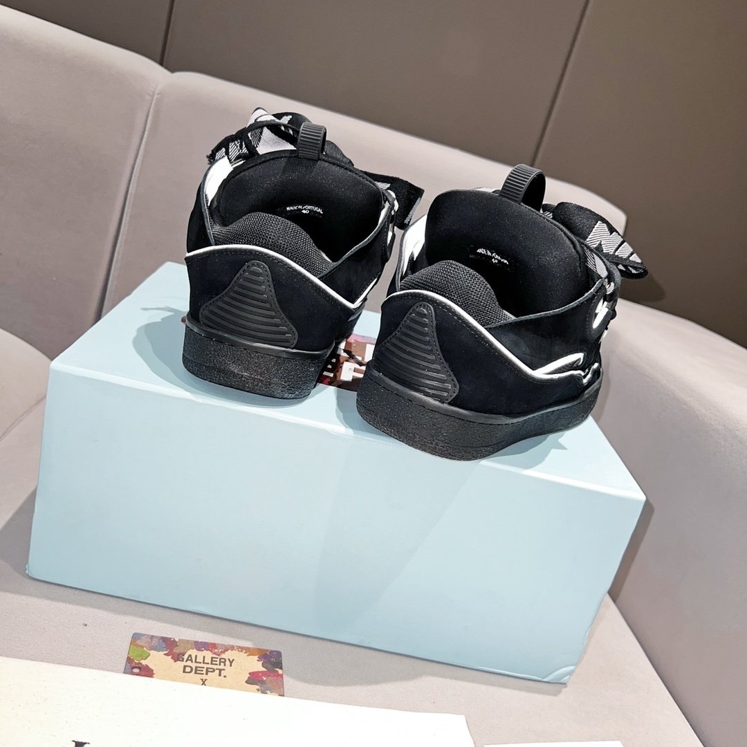 Lanvin Leather Curb Black Grey - immagine 5