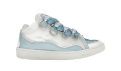 Lanvin Leather Curb White Light Blue