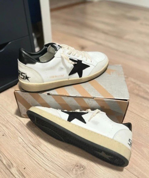 Golden goose ball star "white black" - immagine 2