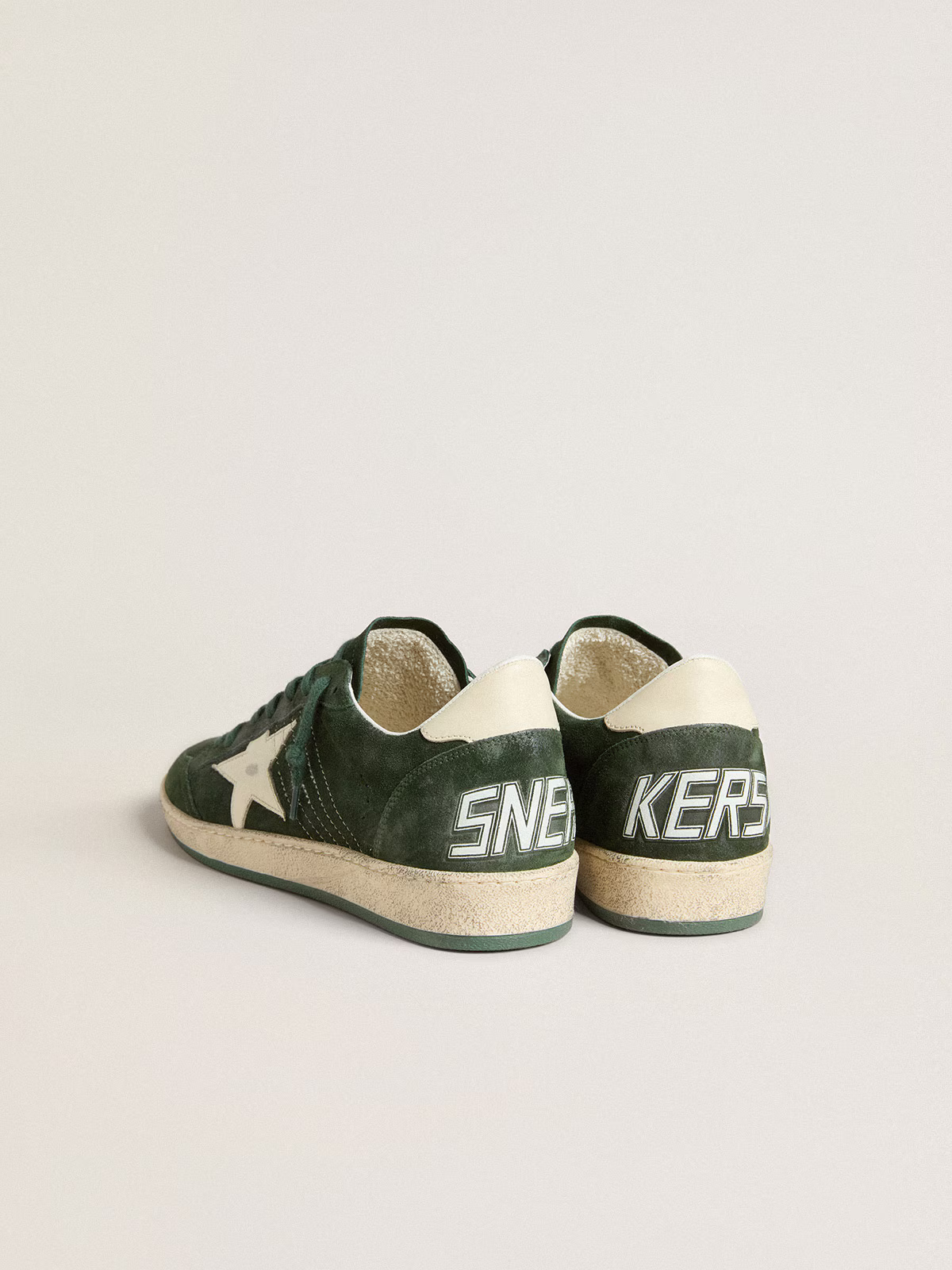 Golden Goose Ball Star LTD "Green Suede / White Leather Star and Heel" - immagine 2