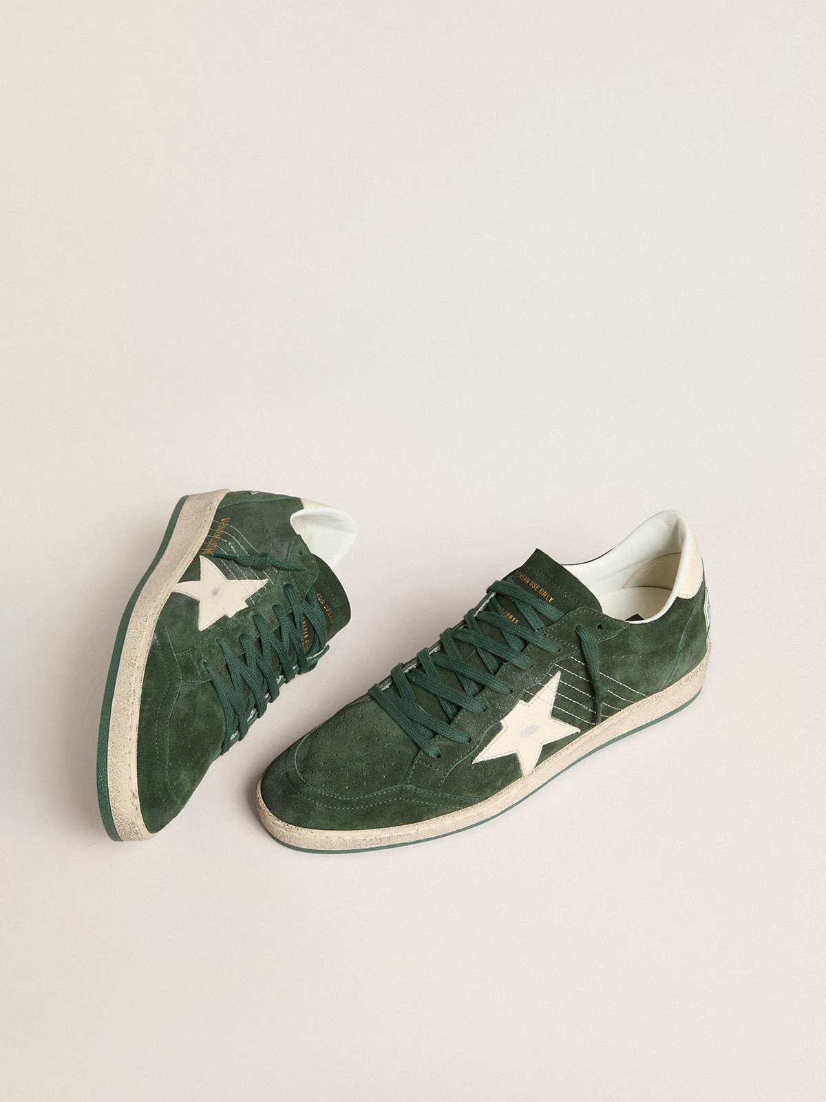 Golden Goose Ball Star LTD "Green Suede / White Leather Star and Heel" - immagine 4