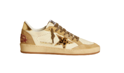 Golden Goose Ball Star "Leopard Pony Star / Nappa Cream / Gold Heel"