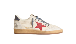 Golden Goose Ball Star LTD "Red Star / Lizard Print Navy Heel"