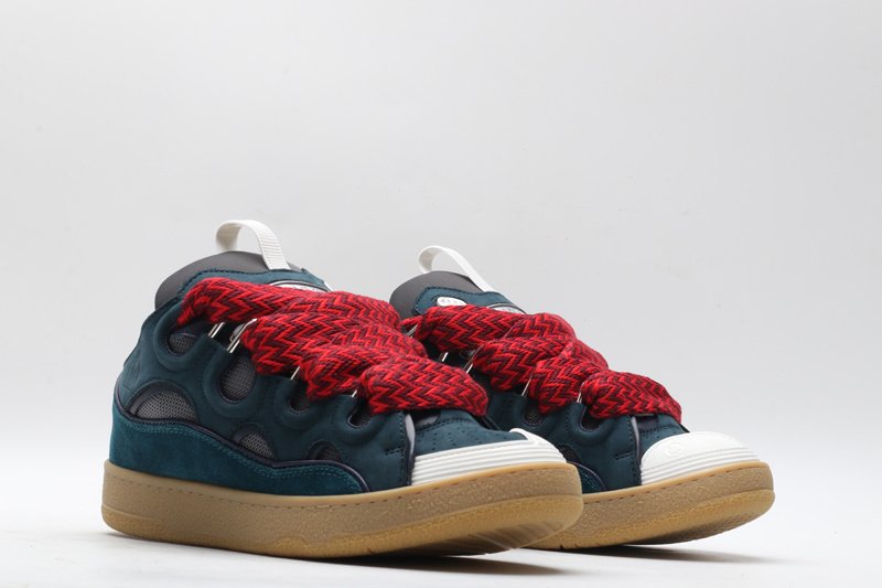 Lanvin Leather Curb Blue Grey - immagine 6