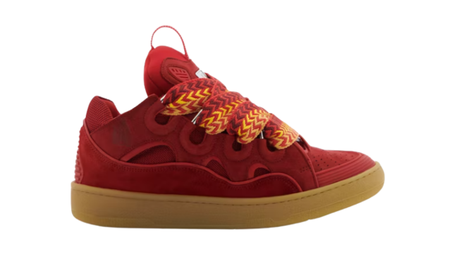 Lanvin Leather Curb Poppy Red Gum