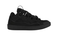 Lanvin Leather Curb Triple Black