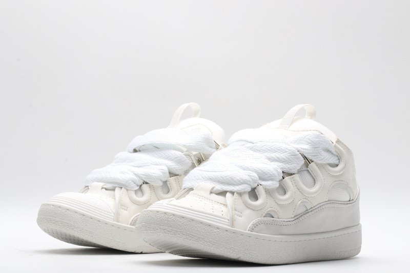 Lanvin Leather Curb Triple White - immagine 3