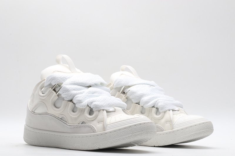 Lanvin Leather Curb Triple White - immagine 4