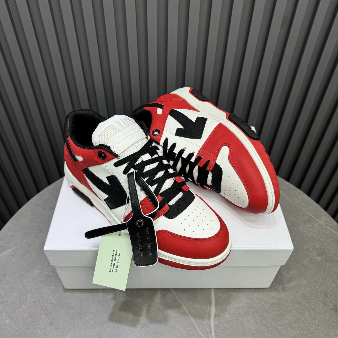 Off-White Out Of Office Black White Red - immagine 4