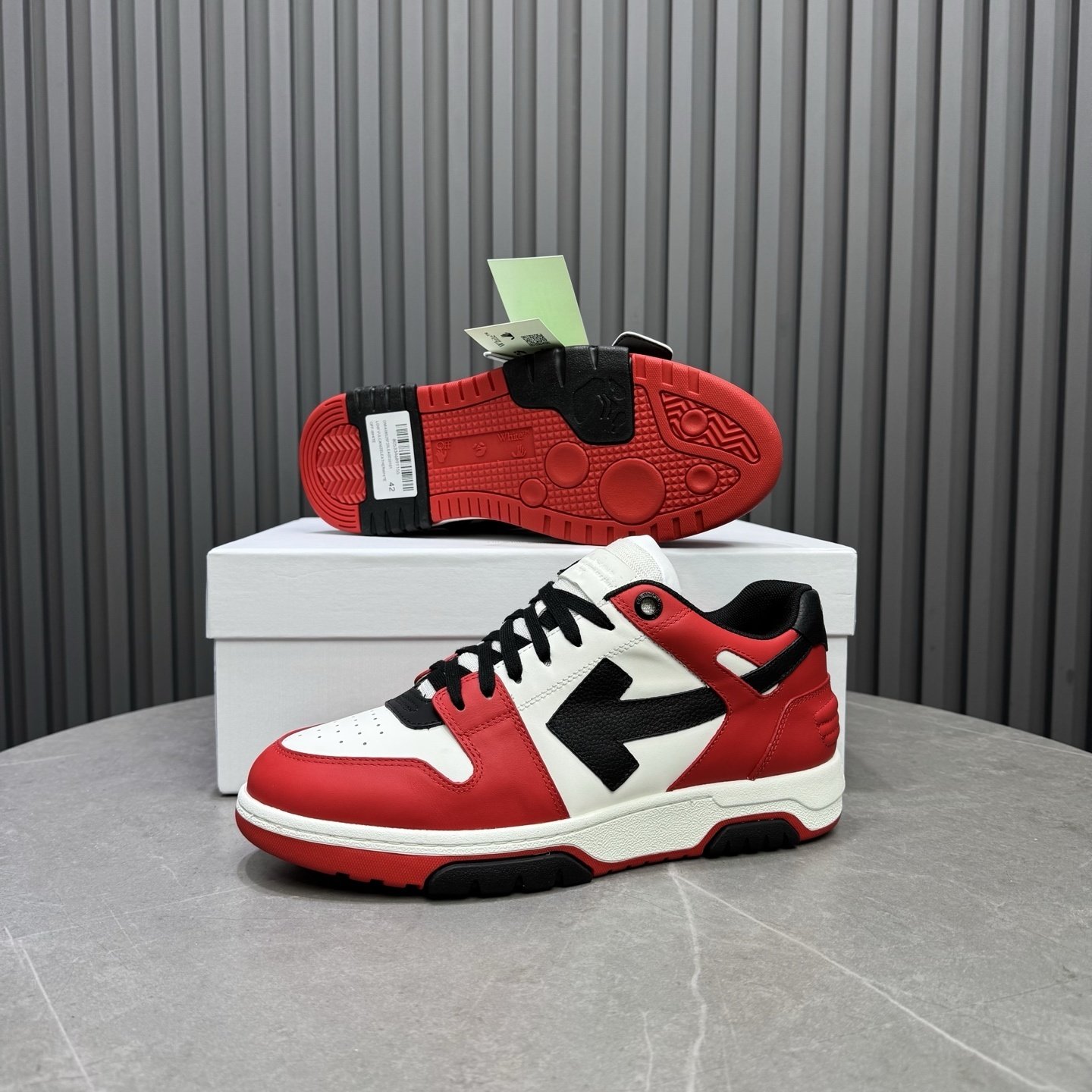 Off-White Out Of Office Black White Red - immagine 6
