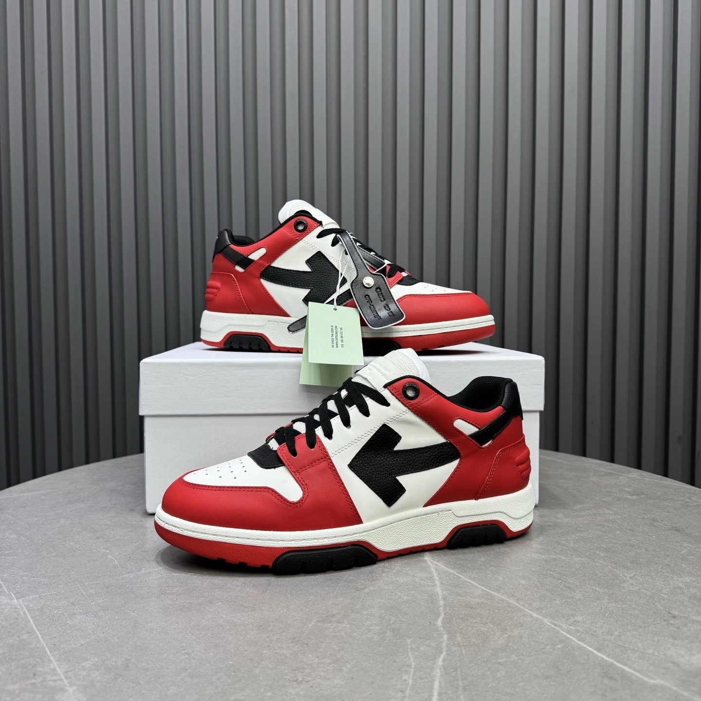 Off-White Out Of Office Black White Red - immagine 7