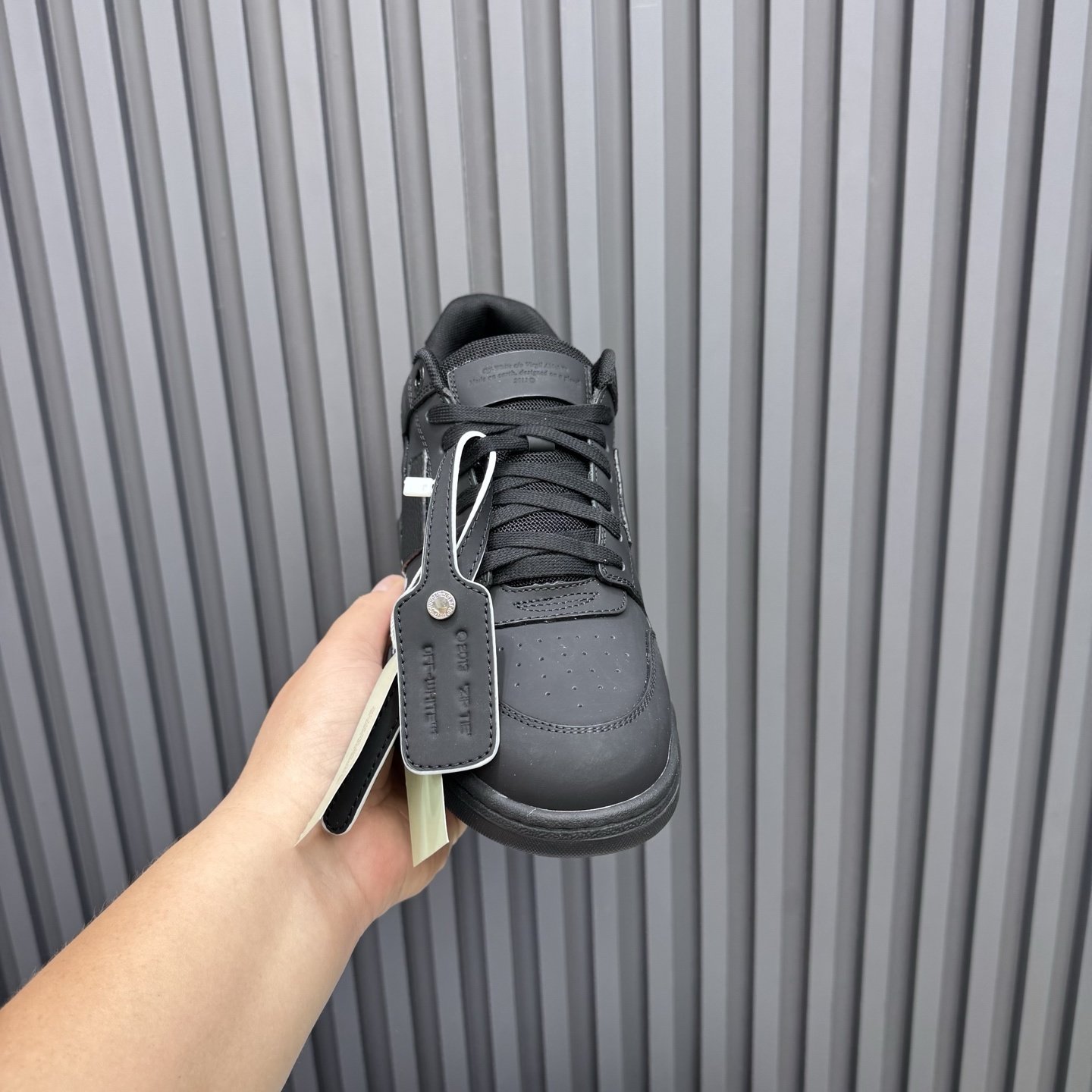 Off-White Out Of Office "For Walking" Black White - immagine 3