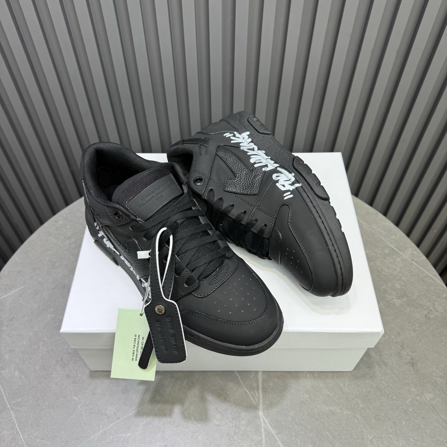 Off-White Out Of Office "For Walking" Black White - immagine 4