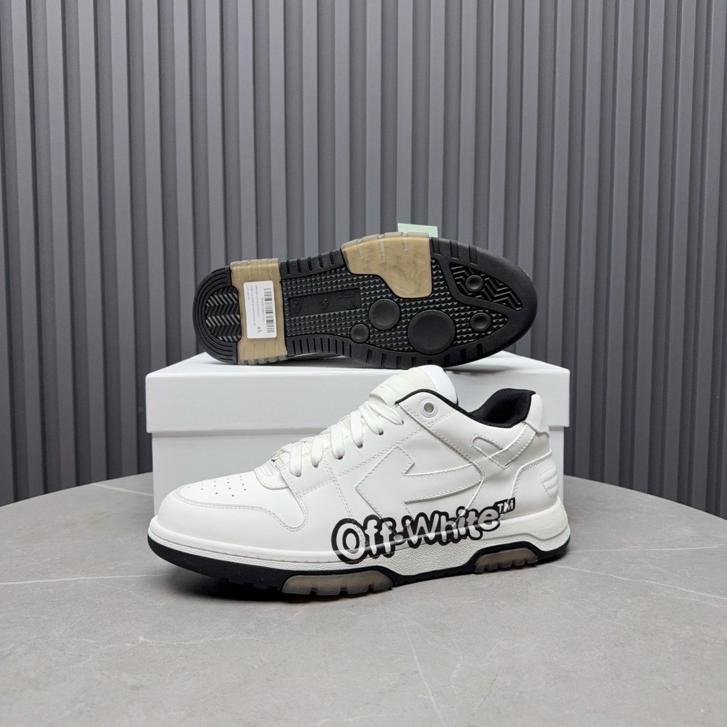 Off-White Out Of Office "Off-White" White Black - immagine 4