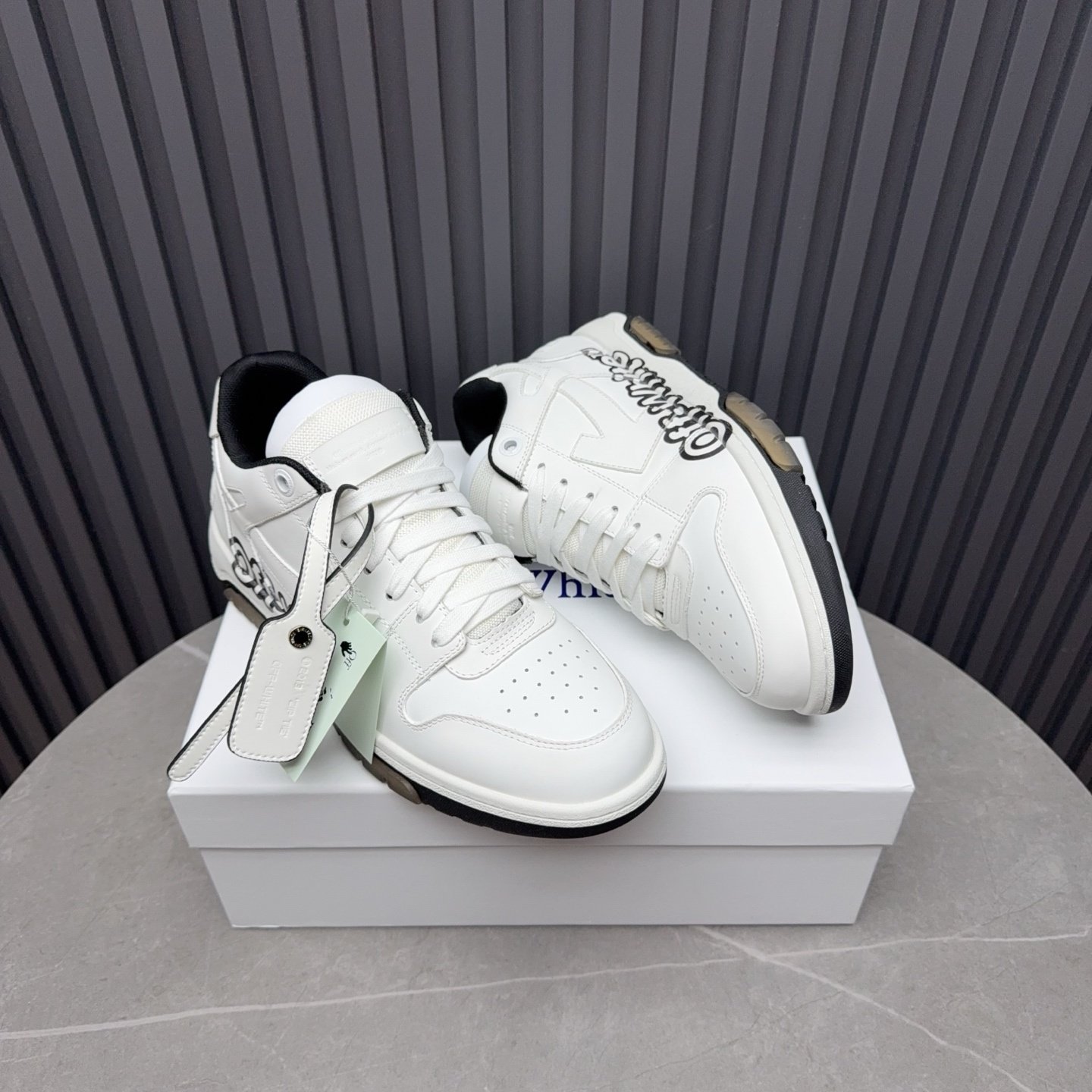 Off-White Out Of Office "Off-White" White Black - immagine 5