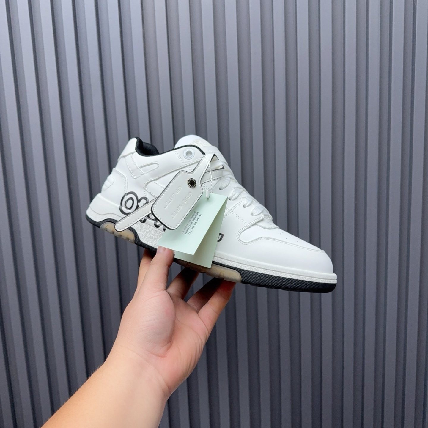 Off-White Out Of Office "Off-White" White Black - immagine 6