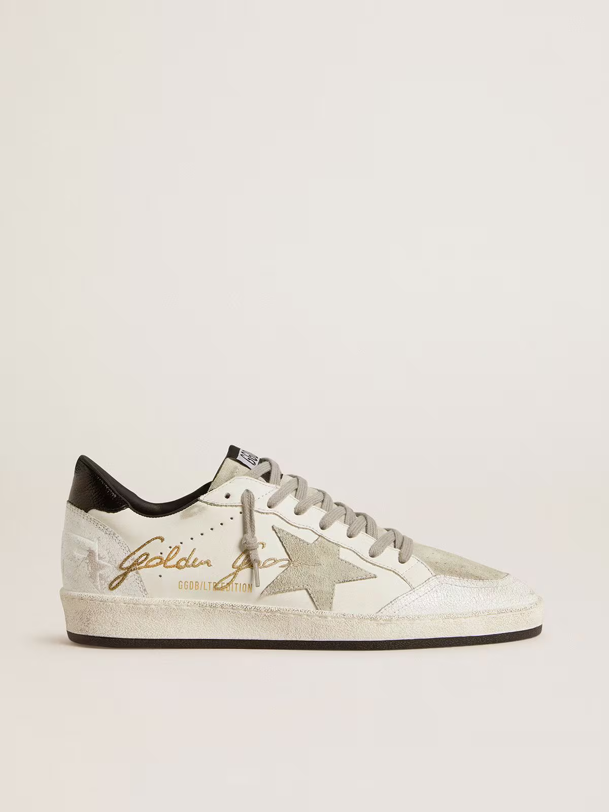Golden Goose Ball Star “White Nappa / Suede Star / Textured Leather Heel” - immagine 2