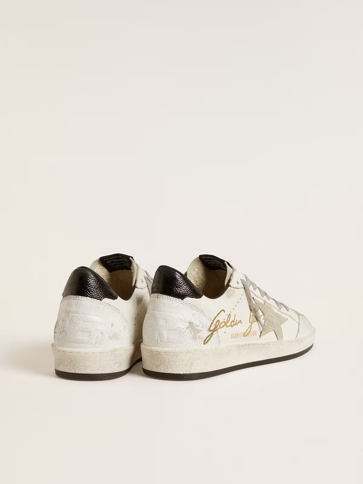 Golden Goose Ball Star “White Nappa / Suede Star / Textured Leather Heel” - immagine 5