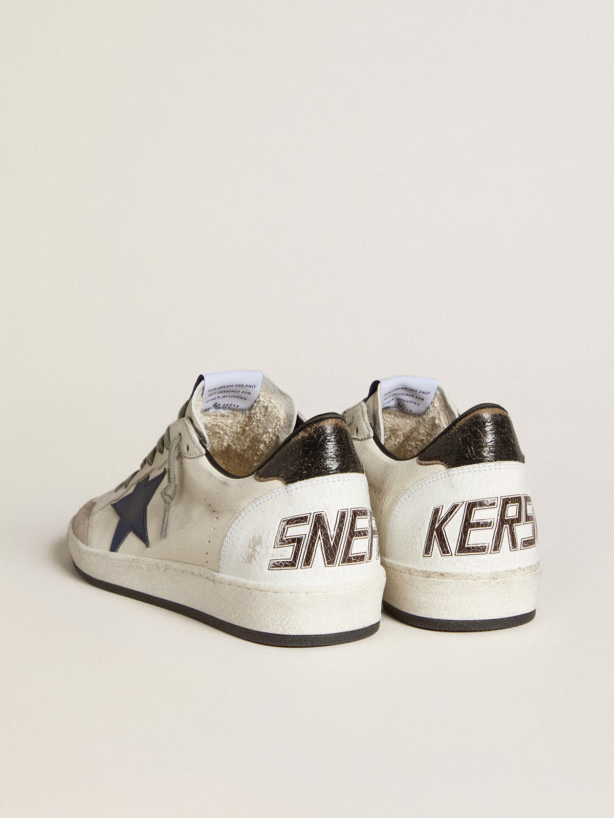 Golden Goose Ball Star “White Nappa / Blue Star / Metallic Heel” - immagine 5